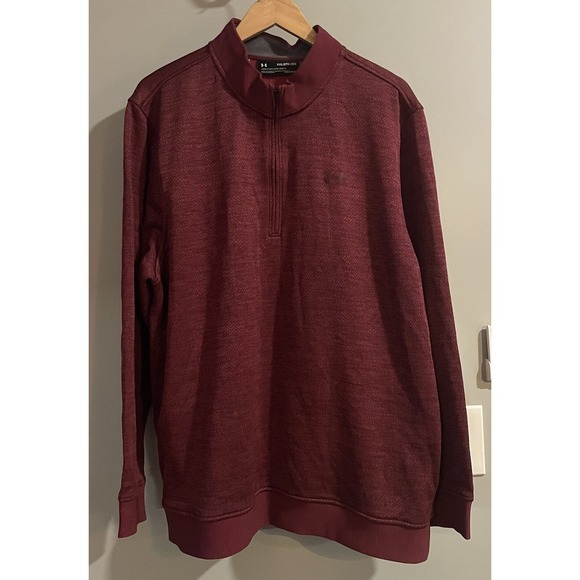 Under Armour Sweater Storm Cold Gear 1/2 Zip Mock Neck Pullover Athletic XXL - Picture 1 of 8
